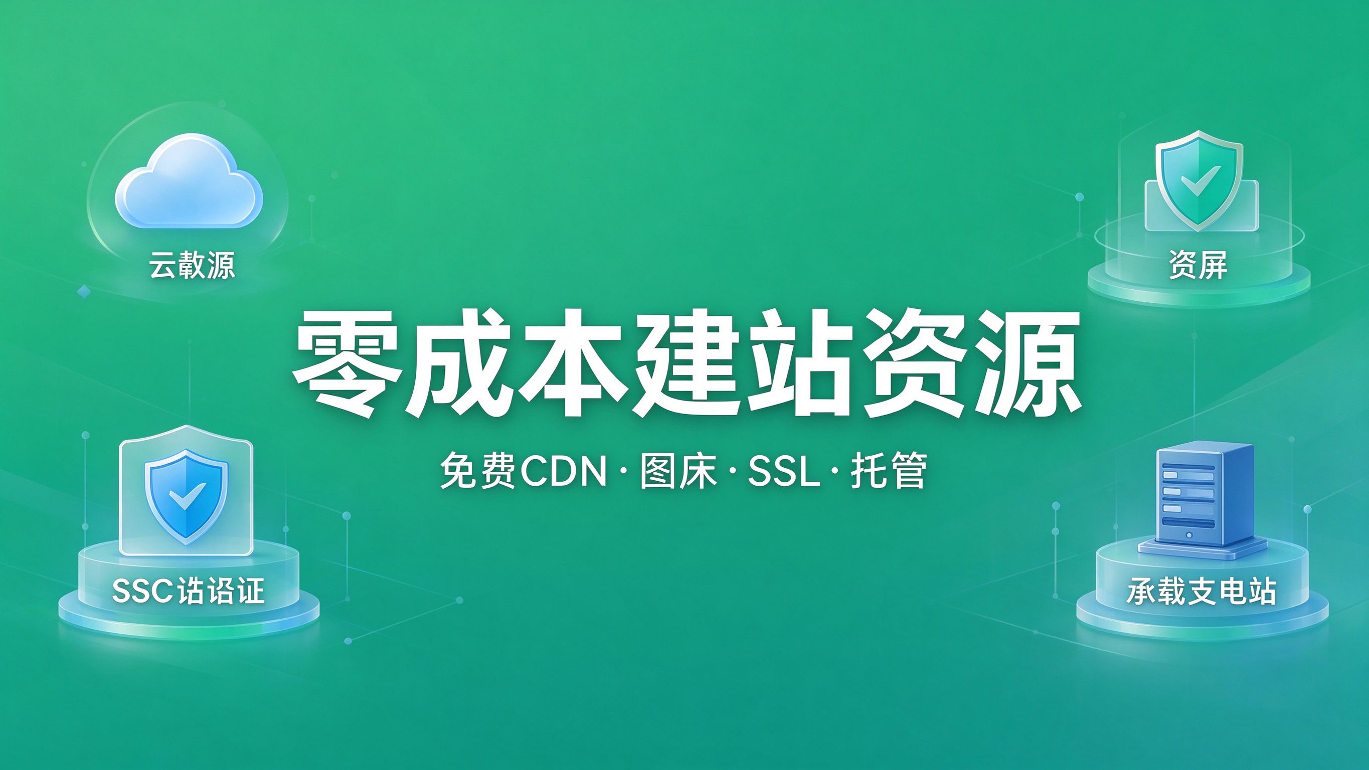 零成本建站资源汇总：免费CDN、图床、SSL、统计与静态托管