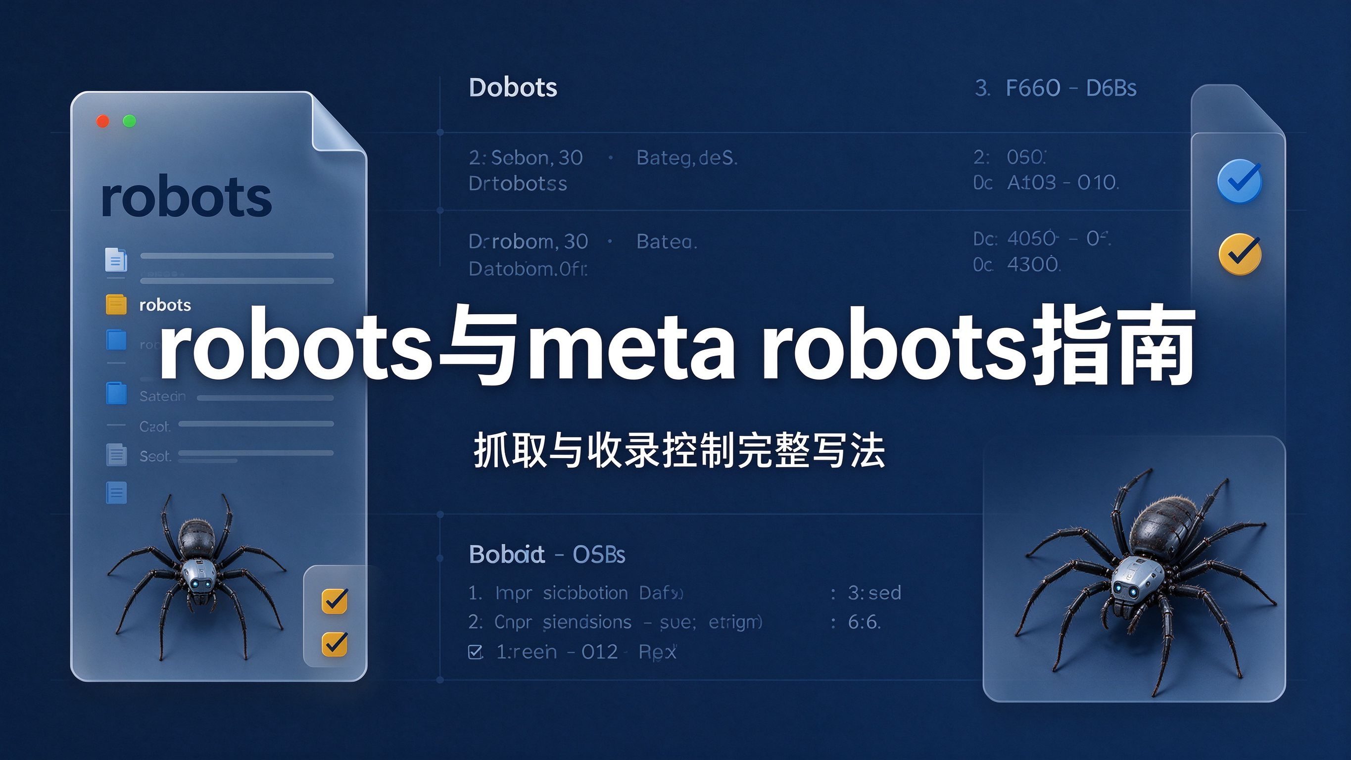 robots.txt和meta robots怎么写？抓取与收录控制完整指南