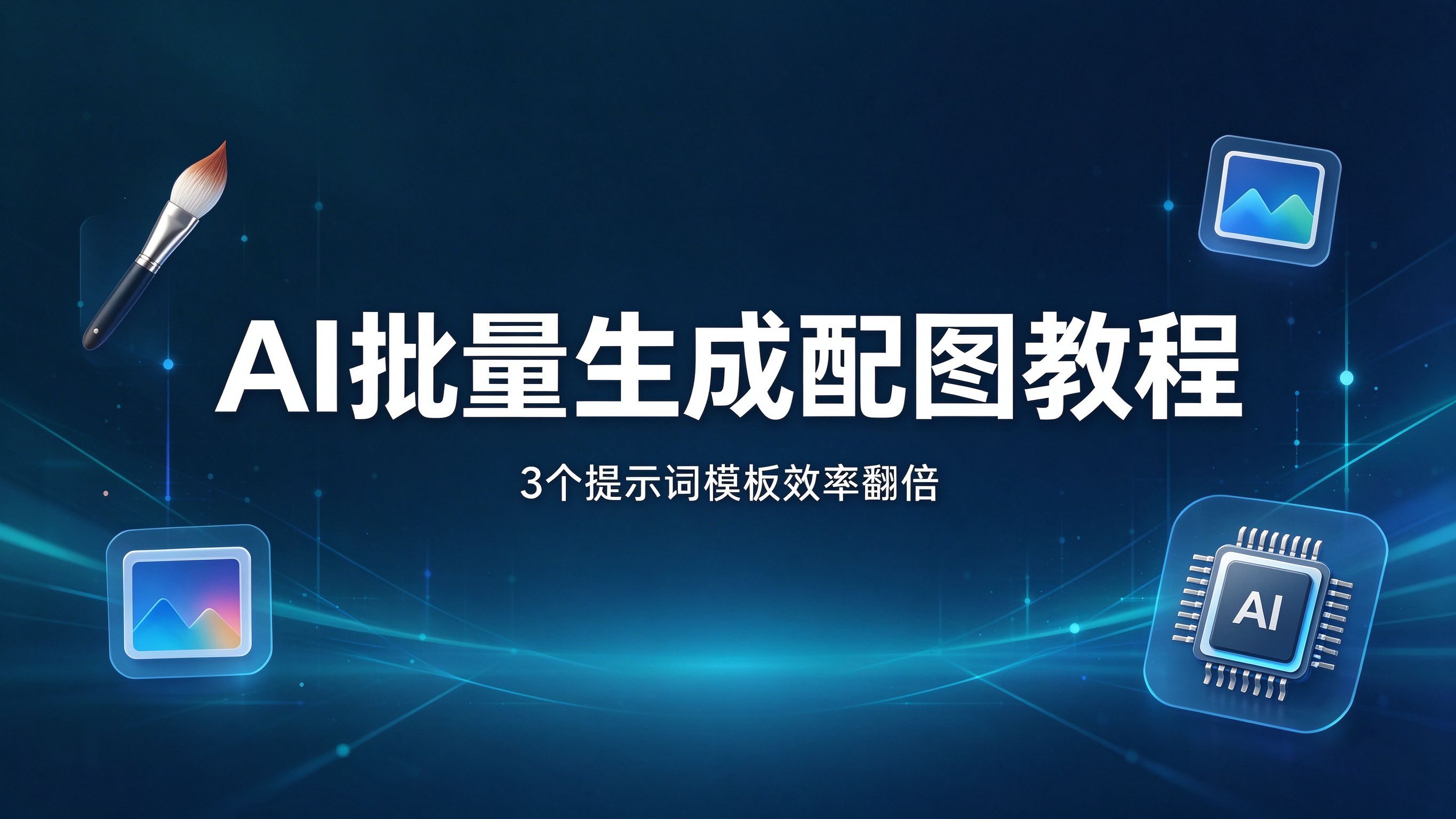 用AI批量生成网站文章配图：3个提示词模板让效率翻10倍