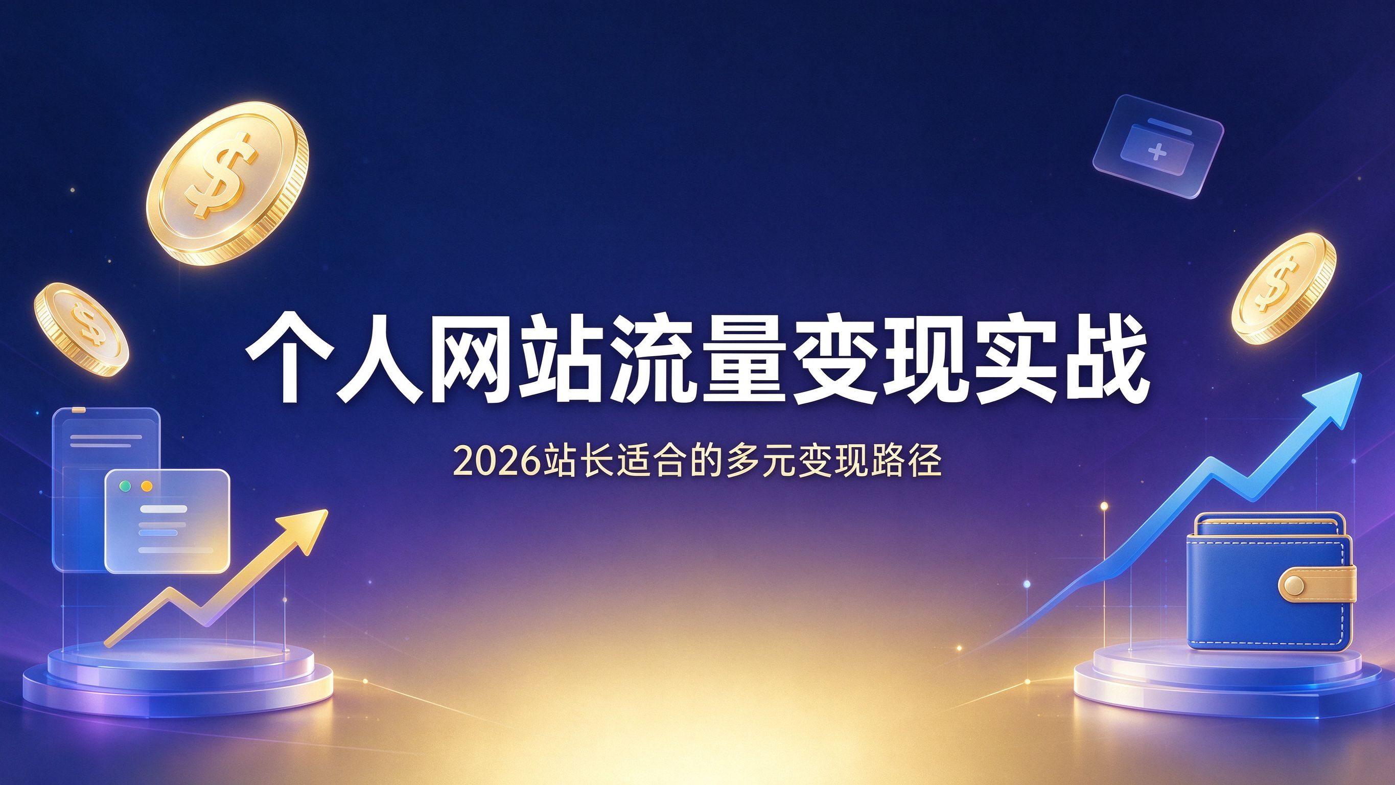 个人网站流量变现实战：2026站长适合的多元变现路径